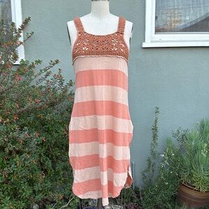 Free People Sayulita Combo Striped Tank Dress